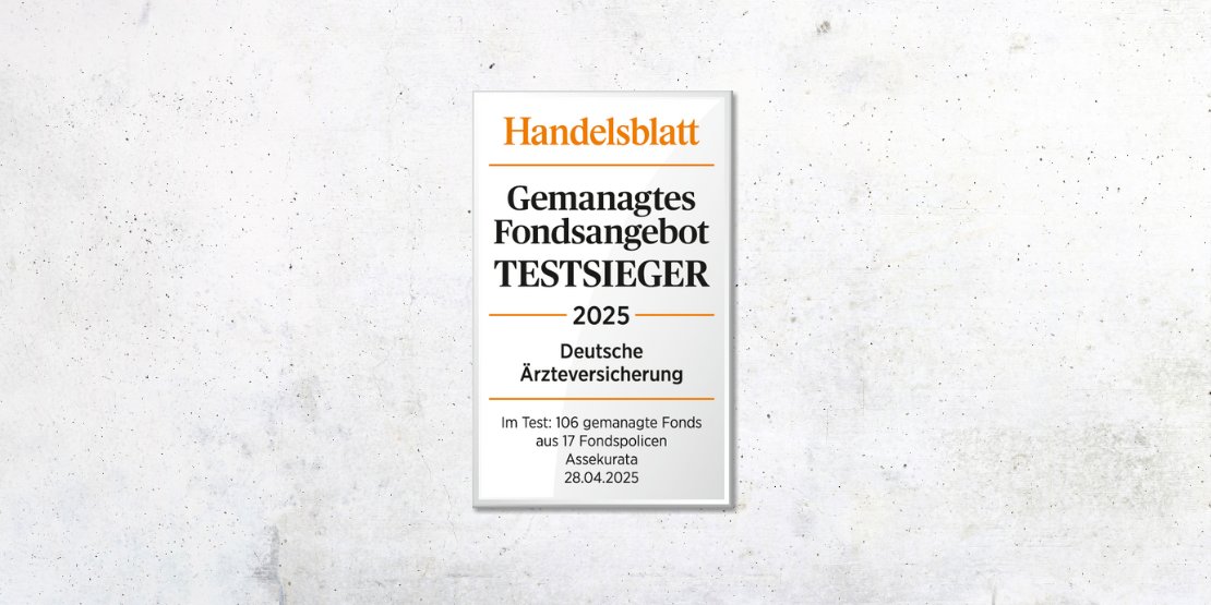 Testsiegel der Zeitung Handelsblatt
