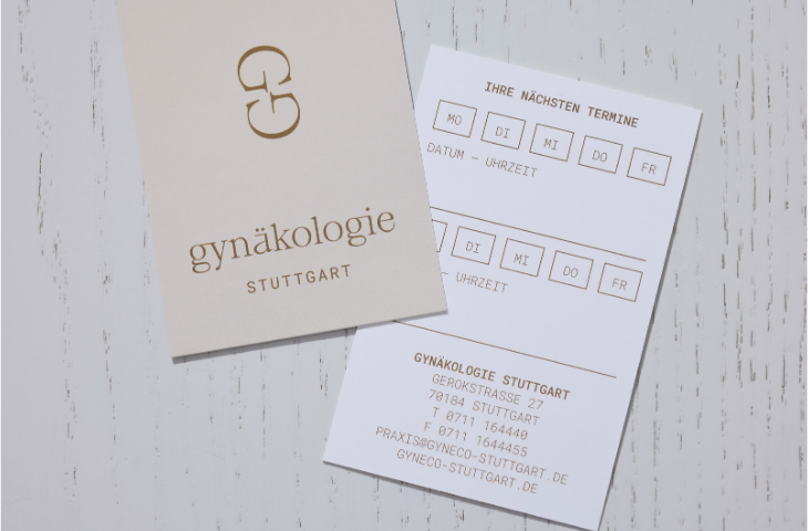 Visitenkarte einer Arztpraxis