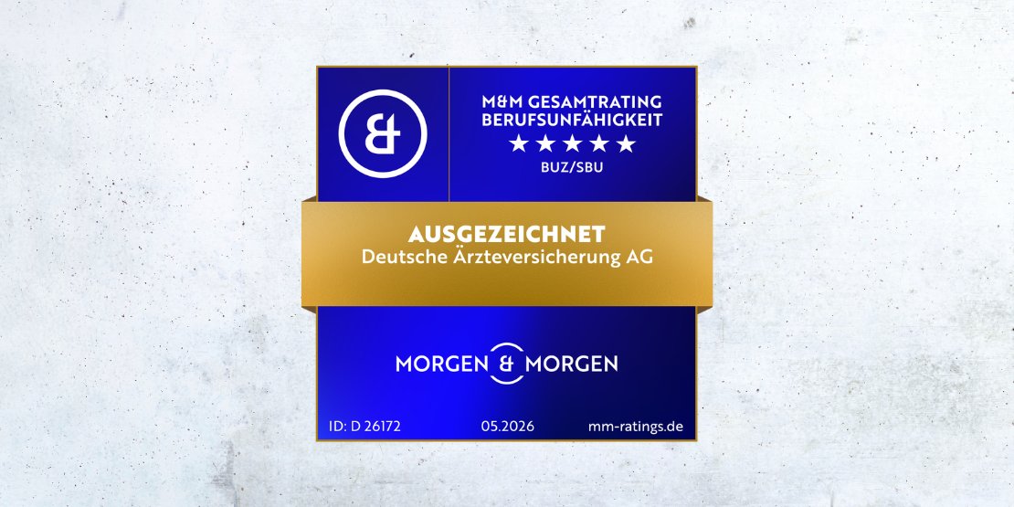 Siegel für eine Auszeichnung der Deutschen Ärzteversicherung AG