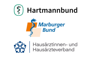 Hausärztinnen- und Hausärzteverband, Hartmannbund und Marburger Bund empfehlen DocD’or. 