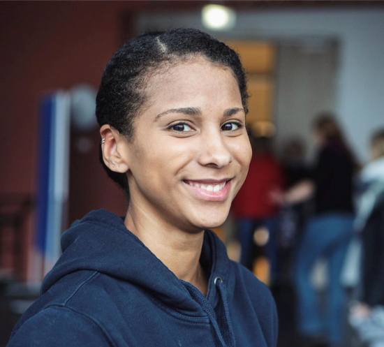 Porträtfoto der Interviewten Sarah-Hélène Berthé